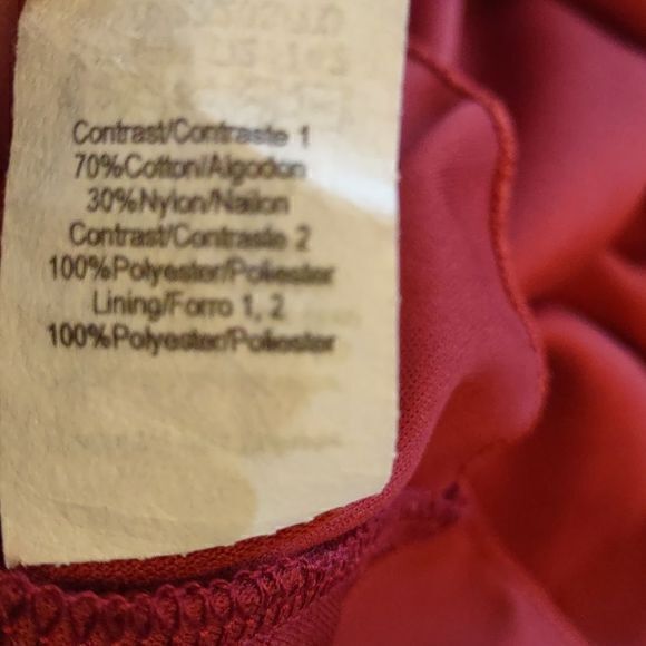 Tobi Burnt Orange with Creamy Lace Halter Top Mini Swing Dress Sz S‎ - Picture 13 of 13